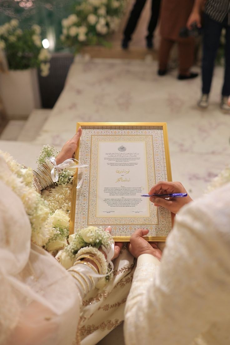 Nikah ceremony moment planned by Arabain